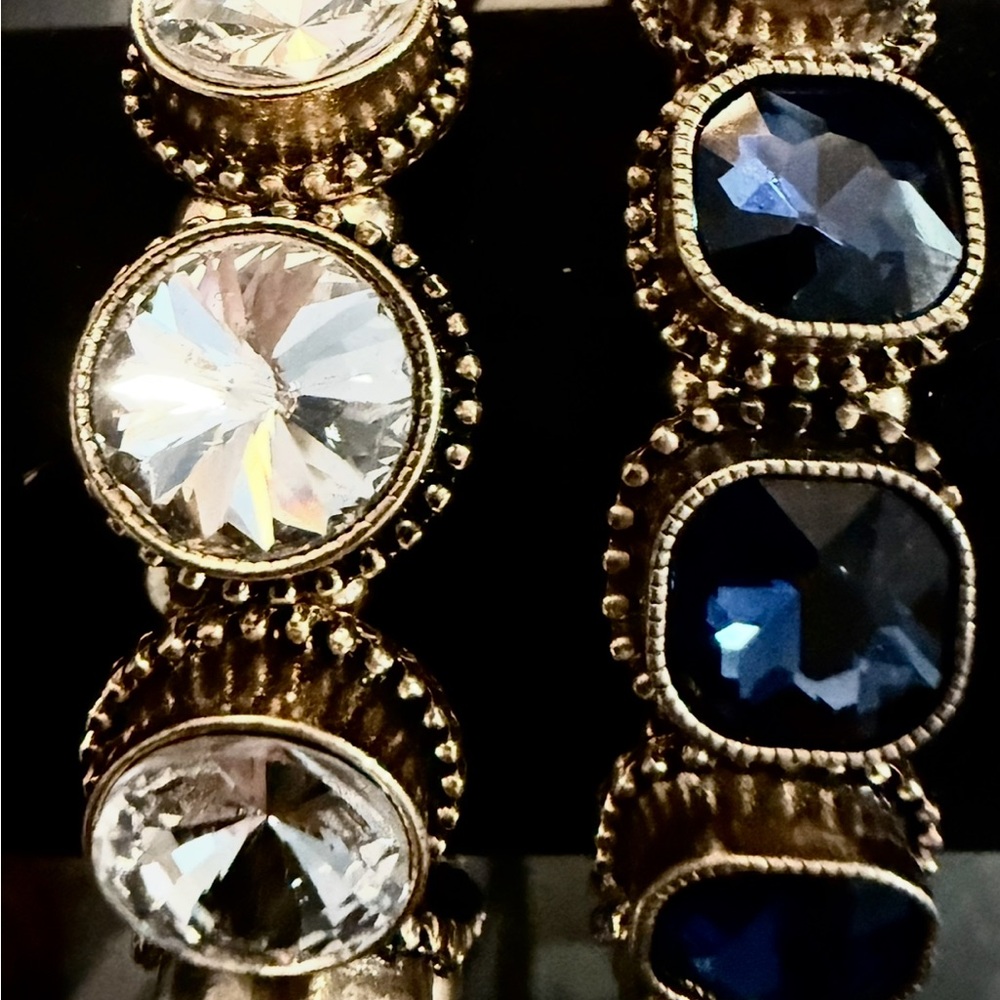 Éclat Gold and Crystal Bracelets